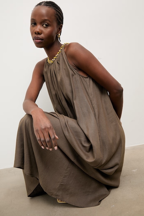 Answear.LAB rochie de vară cu in verde simplă