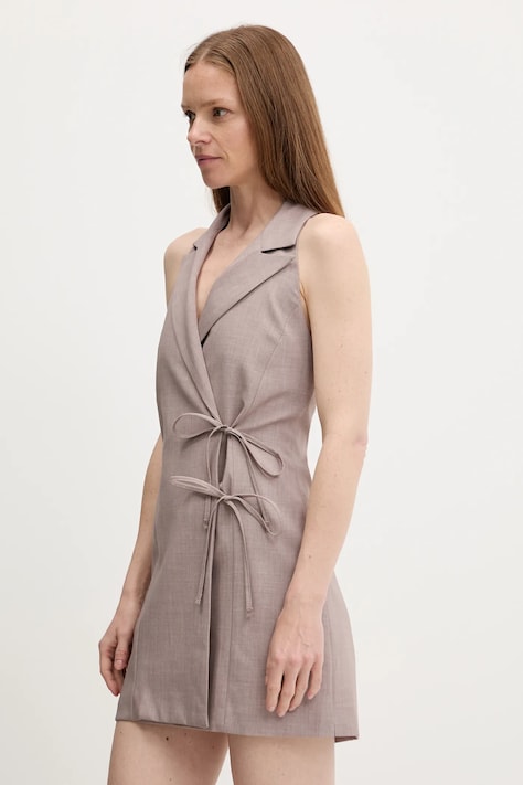 Answear Lab rochie culoarea maro, mini, drept