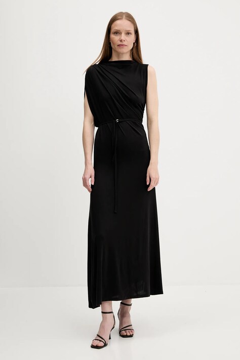 Answear Lab rochie culoarea negru, maxi, drept