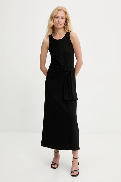 Answear Lab rochie culoarea negru, maxi, evazati