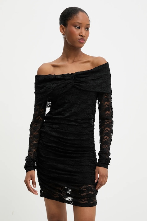 Answear Lab rochie culoarea negru, mini, mulata