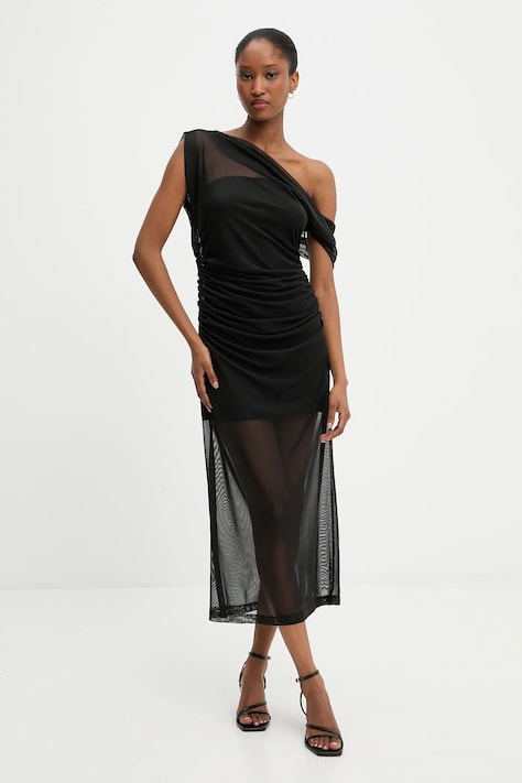 Answear Lab rochie culoarea negru, maxi, mulata