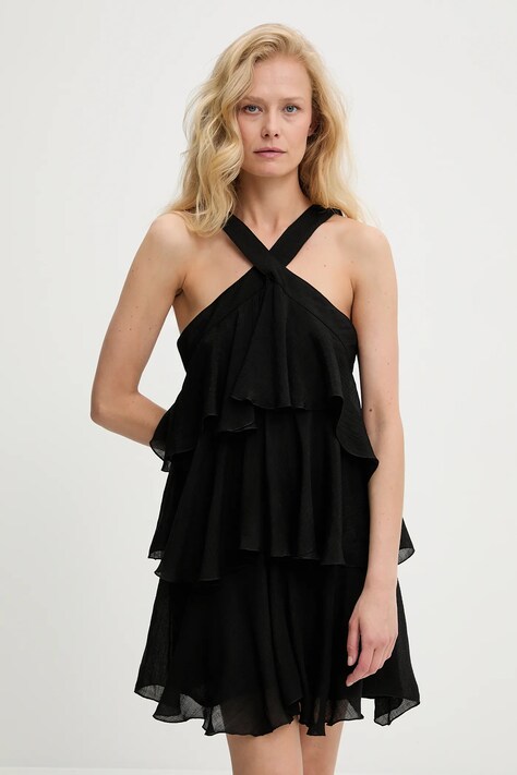 Answear Lab rochie culoarea negru, mini, drept