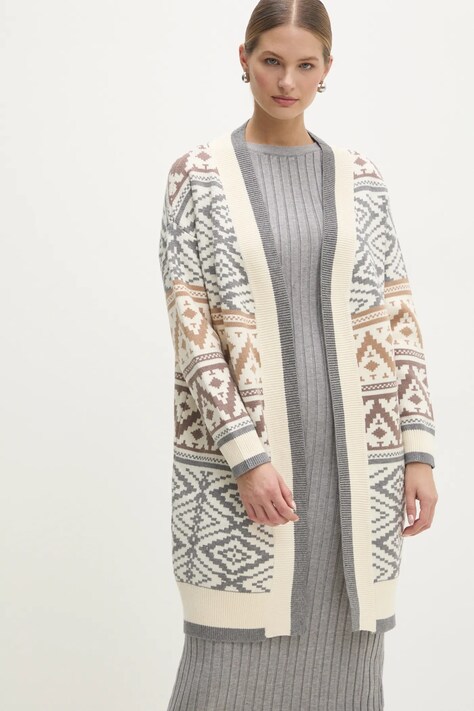 Kardigán Answear.LAB dámsky, šedá farba