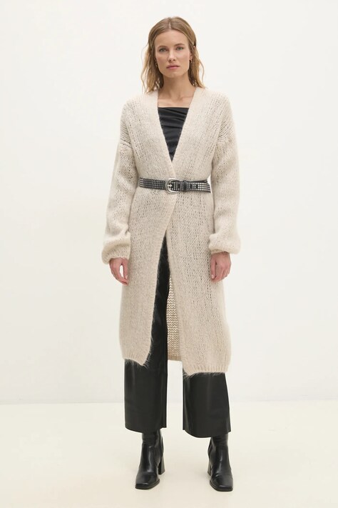 Answear Lab cardigan in lana colore beige