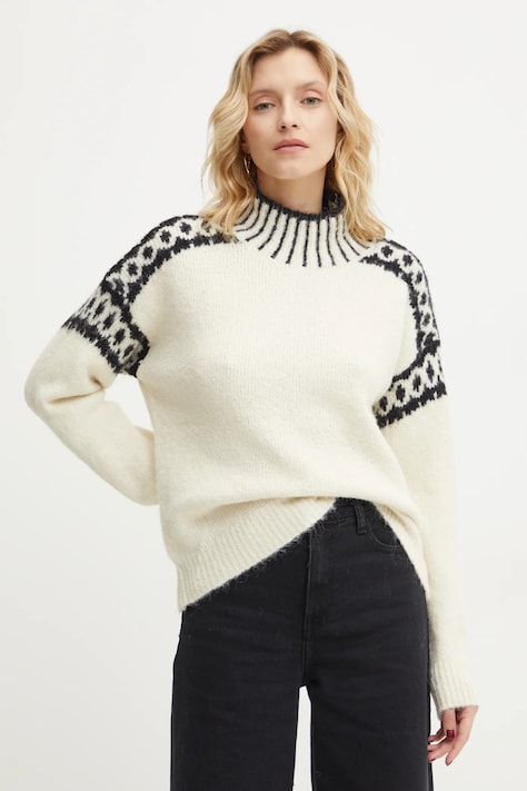 Answear Lab maglione in lana colore beige