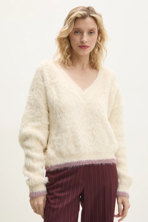 Answear.LAB sweter damski kolor beżowy ciepły