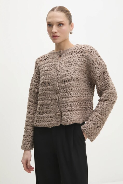 Answear Lab cardigan donna colore beige