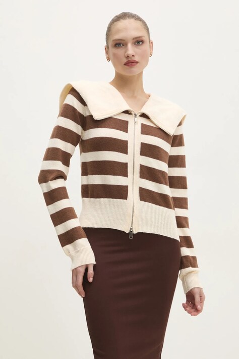 Answear Lab cardigan donna colore marrone