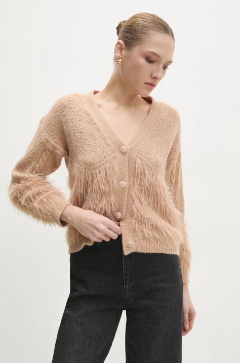 Answear Lab cardigan donna colore marrone