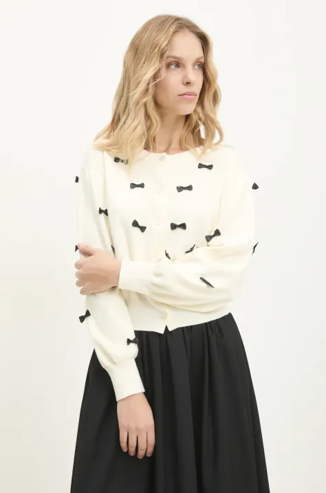 Answear Lab cardigan femei, culoarea bej, light