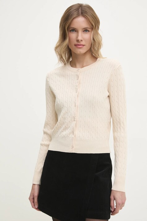Answear Lab cardigan femei, culoarea bej, light