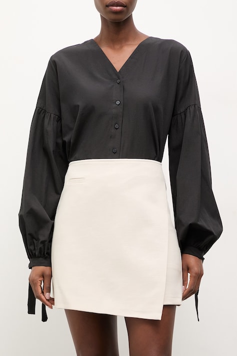 Φούστα και φόρεμα Answear.LAB χρώμα: μπεζ