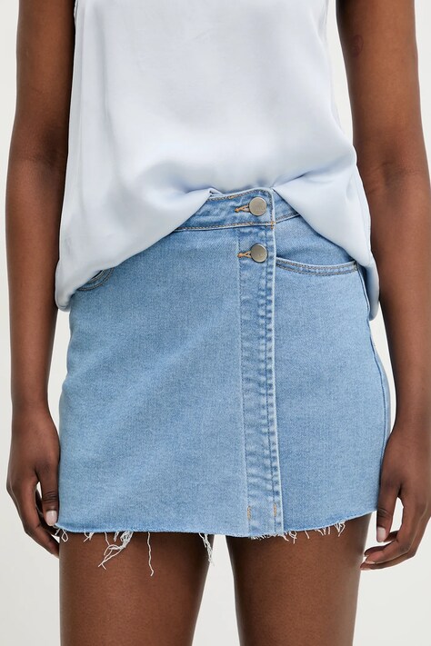 Answear Lab pantaloni scurti jeans femei, neted, high waist