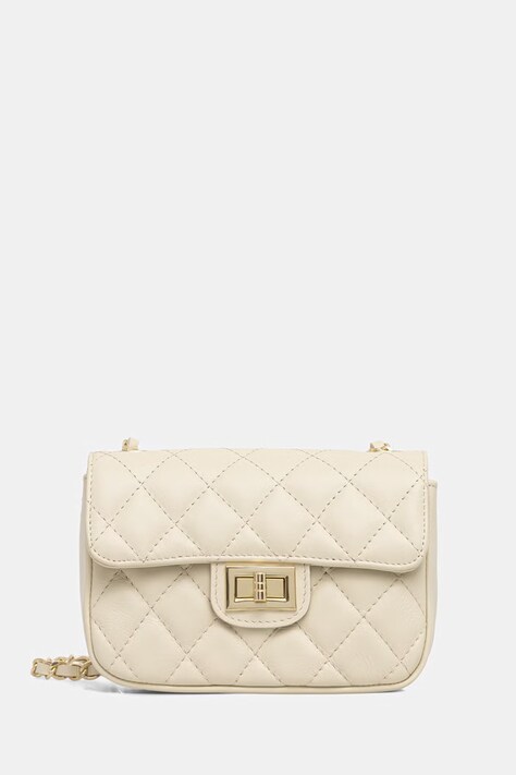 Answear.LAB torebka crossbody damska skórzana beżowa