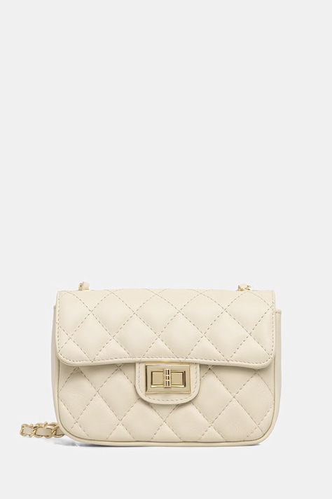 Answear.LAB torebka crossbody damska skórzana beżowa