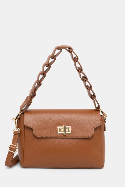 Кожена чанта Answear.LAB в кафяво