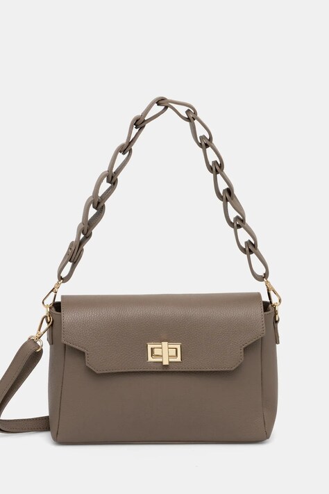 Кожена чанта Answear.LAB в кафяво