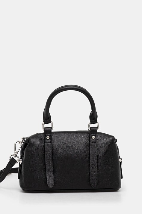 Answear Lab poseta de piele culoarea negru