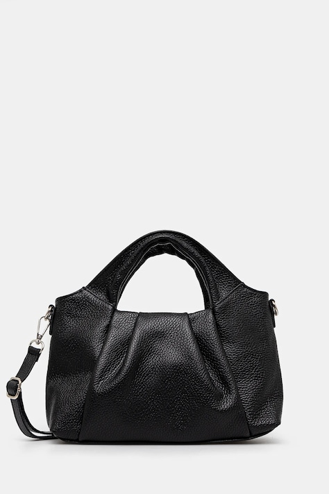 Answear Lab poseta de piele culoarea negru