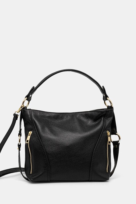 Answear Lab poseta de piele culoarea negru
