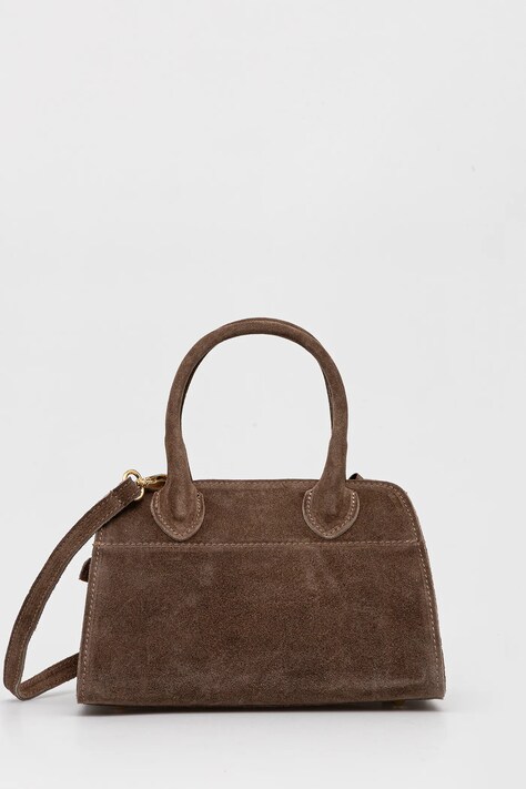 Semišová kabelka Answear.LAB zelená barva