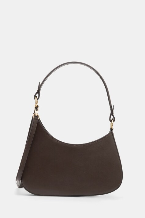 Кожена чанта Answear.LAB в кафяво