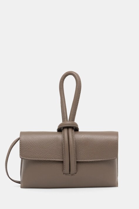 Answear Lab poseta de piele culoarea maro