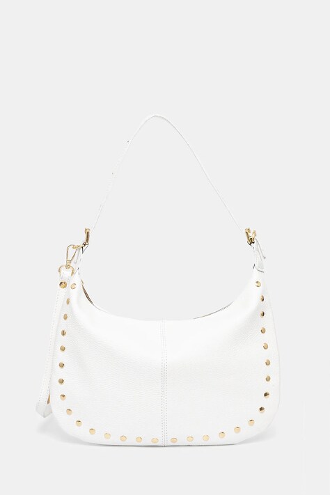 Answear Lab poseta de piele culoarea alb