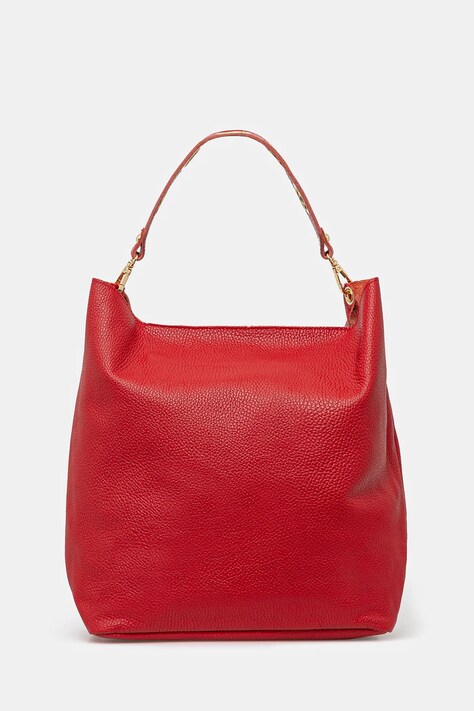 Answear Lab poseta de piele culoarea rosu