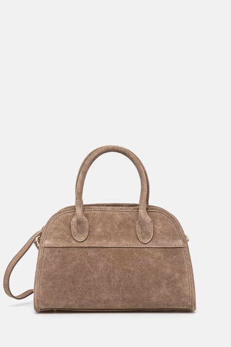 Semišová kabelka Answear Lab béžová barva