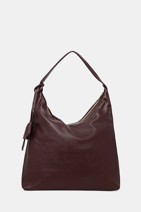 Answear Lab poseta de piele culoarea bordo