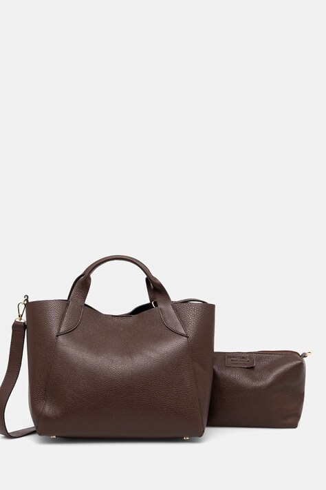Answear Lab poseta de piele culoarea maro
