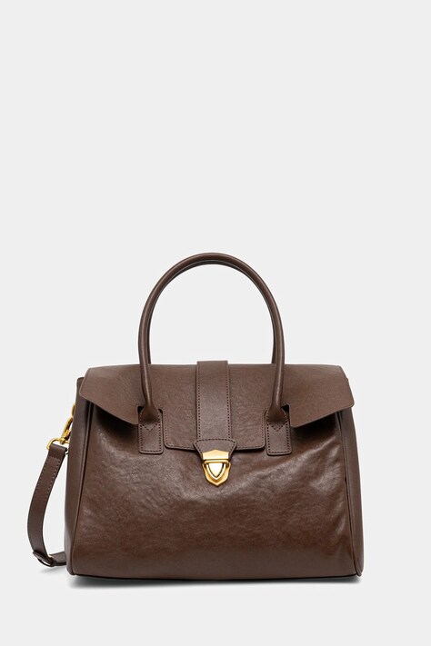 Answear Lab poseta de piele culoarea maro