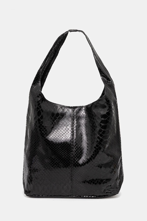 Answear Lab poseta de piele culoarea negru