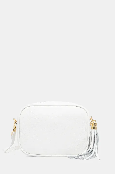 Answear Lab borsa a mano in pelle colore bianco