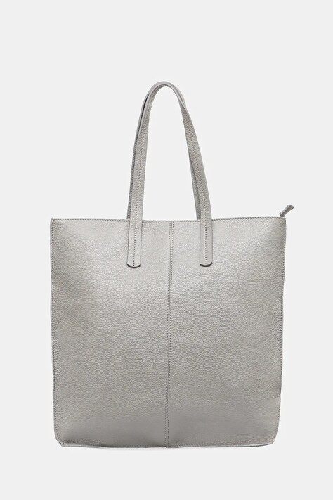 Answear Lab poseta de piele culoarea gri