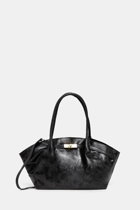 Kožená kabelka Answear.LAB černá barva