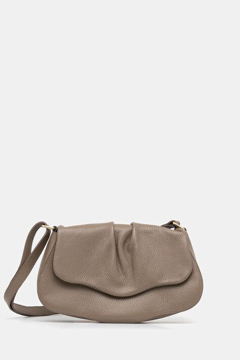 Answear Lab poseta de piele culoarea bej