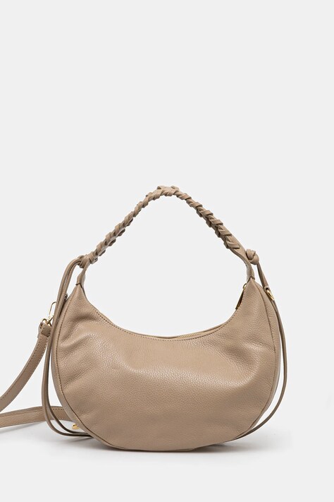 Answear Lab poseta de piele culoarea bej
