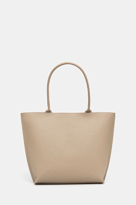 Answear Lab poseta de piele culoarea bej
