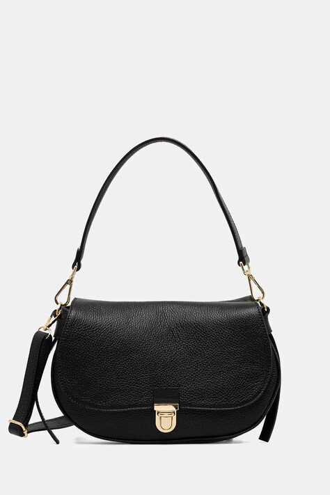 Answear Lab poseta de piele culoarea negru