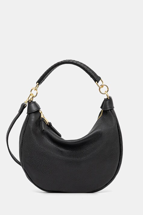 Answear Lab poseta de piele culoarea negru