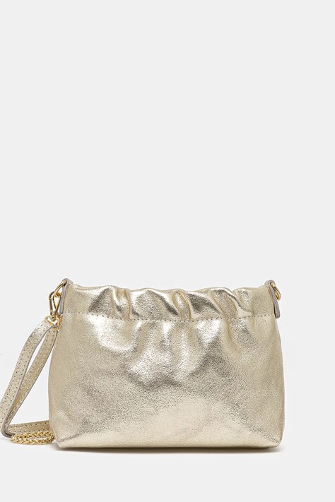 Δερμάτινη τσάντα Answear.LAB χρώμα: χρυσαφί
