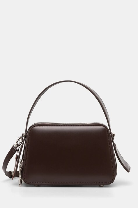 Answear Lab poseta de piele culoarea maro