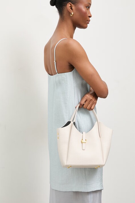 Δερμάτινη τσάντα Answear.LAB χρώμα: μπεζ