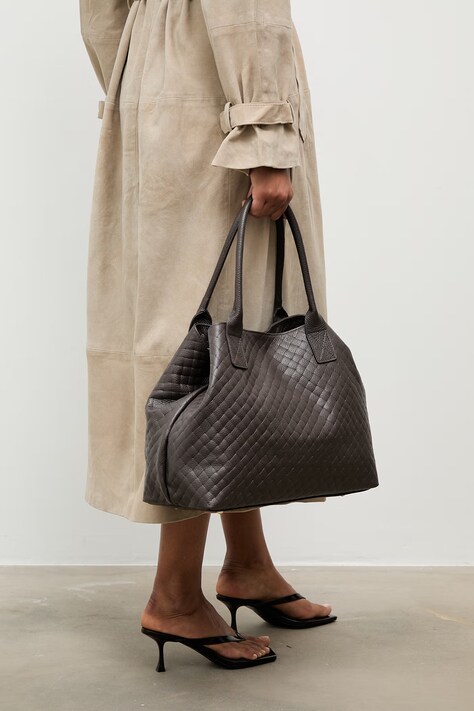 Answear.LAB poseta de piele culoarea maro