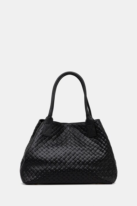 Кожена чанта Answear Lab в черно