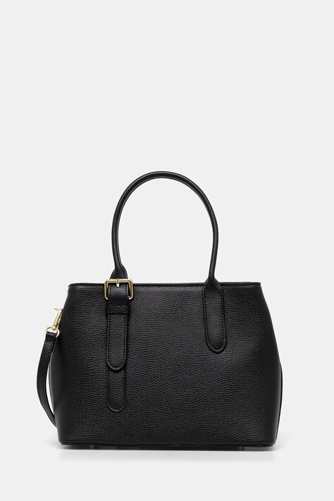Answear Lab poseta de piele culoarea negru