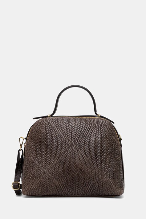 Шкіряна сумочка Answear Lab колір коричневий